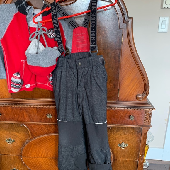 Souris Mini Snow Suit Boy T5 adjustable,polar sweater,hat,turtle neck,Gloves - Picture 8 of 8